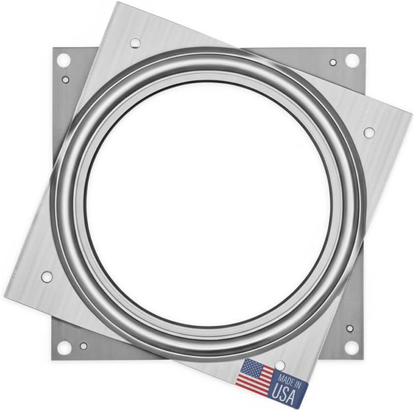 Lazy Susan Hardware, 4 inch, 350 lbs. Load Capacity, Pack of 5 Steel Lazy Susan Turntable Ball Bearing, by Woodpeckers