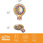Bico Tunisian Spoon Rest for Stove Top, Ceramic Spoon Holder for Kitchen Counter, Easy to Clean Coffee Spoon Rest Dishwasher Safe, Kitchen Cooking Utensil Rest for Ladles Spatula