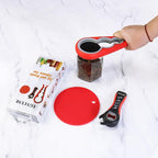 Jar Opener Bottle Opener for Elderly Sufferers Children Weak Hands Seniors with Arthritis Can Opener Jar Lid Opener Jar Gripper Pad Silicone Handle 5-in-1 Multi-functional 3 Pc Set