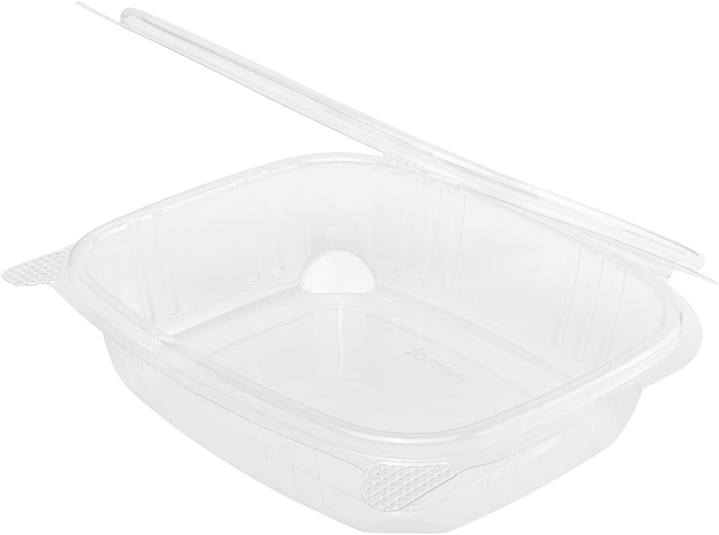 Karat 24oz - 200 ct PET Clamshell Square Deli Containers - For Pasta Salads, Fruit, Deli Sides, and Home Meal Prep - Clear Plastic Food Containers I 7.26"x6.2"x2.05"