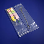 iMailer - 500 Pcs -3" x 11" Incense Bags-Resealable Zip Bags for Snack, Necklaces, Jewelry, Packaging & Shipping