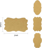 300 Pcs Gift Tag Name Labels Stickers, Kraft Blank Self-Adhesive Jar Labels for Storage Bins Essential Oil Spice Bottle Cosmetic Decoration Food Containers, Mason Labels Craft Presents Stickers