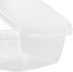Karat 200 Count Clear PET Hinged Deli Take Out Containers - 32 oz Plastic Clamshell Food Containers, Disposable Square to Go Boxes, Ideal for Pasta Salads, Fruit, Deli Sides and More, FP-HDC32