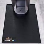 GORILLA GRIP Silicone Coffee Mat, 15x23, Espresso Drink Bar Station Accessories, Use Under Machine, Waterproof Heat Resistant Multi-Use Dish Drying Mats, Stays in Place, Kitchen Home Decor, Black
