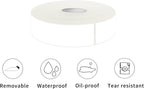 500 Blank Removable Freezer Labels Water Oil Resistant with Perforation Line for Food Containers Jars Pantry Organization (Ink Quick-Dry，1” x 3”)