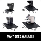 GORILLA GRIP Silicone Coffee Mat, 15x23, Espresso Drink Bar Station Accessories, Use Under Machine, Waterproof Heat Resistant Multi-Use Dish Drying Mats, Stays in Place, Kitchen Home Decor, Black