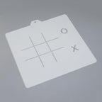 Cookie cutter and stencil set Baking stencils and cutters bundle DIY bakery decorating kit Cookie cutter with stencils Icing stencil and cookie cutter combo (Tic-tac-toe)