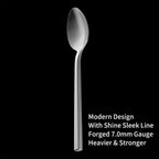 Alata Cube 20-Piece Forged Silverware Set Stainless Steel Flatware Set,Service for 4,Matte Satin Polished Cutlery Set,Dishwasher Safe