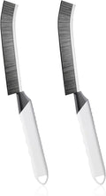 Household Thin Cleaning Brushes,2pcs Hard Bristle Grout Scrub Brush Tool for Cleaning Tight Spaces in Home Kitchen Bathroom