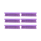 SPARTA 42024EC68 Comfort Grip Plastic Scrub Brush, Hand Brush For Cleaning, 8 Inches, Purple, (Pack of 6)