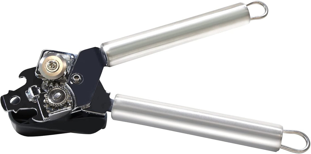 BYVOV Stainless Steel Can Opener Manual with Smooth Edge Heavy Duty Handle Easy Turn 9- Inch
