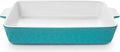 4 QT Baking Dish, Casserole Dishes for Oven, 9x13 Baking Pan with Handles, Lasagna Pan Deep, Ceramic Casserole Dish Oven Safe for Baking, Lasagna, Kitchen, Wedding Gift (Aquamarine)