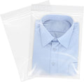 12" x 18"(100 Count) Large Zip Plastic Poly Bags - 2 Mil Clear Reclosable Zipper Bags for Prints, Photos, Documents, Clothing, T-Shirt, Storage