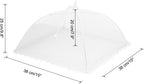 uxcell 3 Pcs Large and Tall Food Covers 15" Mesh Food Covers for Outdoors Collapsible Food Protector Covers Tent for Parties Outdoor Picnics BBQs, White