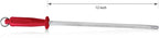 Professional Carbon Steel Red Knife Sharpening Steel, Red 12 Inch