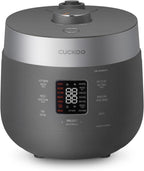 CUCKOO CRP-ST0609FG 6-Cup (Uncooked) / 12-Cup (Cooked) Twin Pressure Rice Cooker & Warmer with Nonstick Inner Pot, 16 Menu Options, 3 Voice Guide, Auto Clean (Gray)