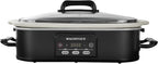 4 Quart Casserole Programmable Slow Cooker with Ceramic Baking Dish - Perfect Kitchen Small Appliance for Family Dinners, Oven Safe and Durable Bakeware for Lasagna, Roasts