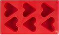 AME D'ESSENCE Heart Shaped Silicone Baking Mold - Non-Stick, Flexible, 6-Cup Capacity (4.4 oz), Reusable and Food-Grade - Perfect for Cakes, Muffins, Mousse, and More!