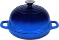 Dutch Oven for Bread Baking Bread Oven for Sourdough Bread Baking, Enameled Cast Iron Dutch Oven Pot with Lid 5 qt Cast Iron Bread Pan, Blue