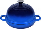 Dutch Oven for Bread Baking Bread Oven for Sourdough Bread Baking, Enameled Cast Iron Dutch Oven Pot with Lid 5 qt Cast Iron Bread Pan, Blue