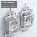 VOSAREA Stainless Steel Egg Slicer Kitchen Slicer Tool for Slicing Eggs and Cheese 5.7X3.54 Inches