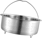 Vegetable Steamer Basket, Veggie Steaming Basket for Cooking, Stainless Steel Steamer Insert for Pot, 7.9 inch