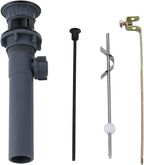 ARCORA Sink Drain with Overflow, Bathroom Sink Stopper with Lift Rod, Matte Black Drain for Vessel Sink