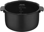 CUCKOO Electric Pressure Cooker 14 Menu Options: White, Slow Cook, Sous Vide, Porridge, & More, User-Friendly LED Display, Stainless Steel Inner Pot, 24 Cup / 6 Qt. (Uncooked) CMC-ASB601F White/Gold