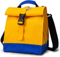SUNNY BIRD Insulated Lunch Bag Rolltop Lunch Box Tote Lunchbox Bag for Women, Men, Boys and Girls (Yellow)