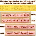 Mini Pumpkin Cookie Cutters, DIY 3d Halloween Raised Design Cookie Stamps, Cookie Cutter Set suitable for Frosting Decoration, Mini Gingerbread Pie Molds, Day of The Dead Decorations (Pumpkin)