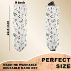 Boho Floral Plastic Bag Holder, Wall Mount Trash Bag Holder, Rustic Butterfly Large Reusable Grocery Bags Storage Dispenser for Home Kitchen Pantry Farmhouse, Flower Gifts for Women, 22.5x9 Inch