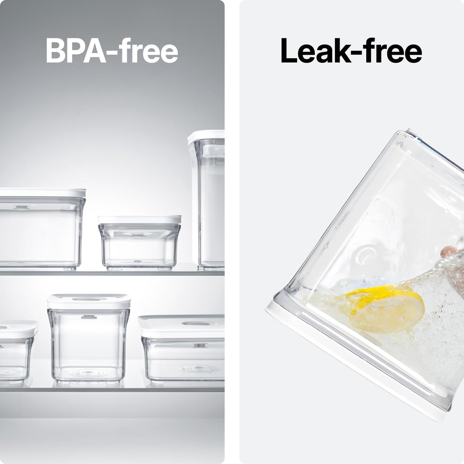 Premium Airtight Food Storage Containers, Mini 9P/SET include Vacuum Sealer, Smart One-Click Seal Lid, No Hinges, 100% Leak Proof, BPA-FREE, Dishwasher, Freezer & Microwave Safe