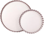CHEFMADE Tart Pan Set, 7" and 9" Round Pie Pan with Removable Loose Bottom, Non-Stick Carbon Steel Quiche Pan for Oven Baking