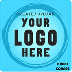 Custom Stickers Label Rolls, Build Your Own Stickers/Labels Any Design Premium Gloss BOPP Custom Sticker, Personalized Stickers for Business Logo, Custom Printed Sticker Labels 50+ (2 Inch Square)