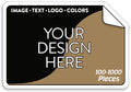 100 Custom Vinyl Stickers - Upload Your own Image, Text, Design, Logo - Personalized Logo Labels for Handmade, Packaging, Bottle, Jars, Candle, Brand Stickers (Brown, 3x2)