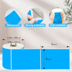 3 X 5 Inch Printable Rectangle Color Coding Labels, 300 Per Roll Adhesive Color Coding Stickers for Bar-Codes, Address, Small Business Labeling, Inventory, Fluorescent Blue