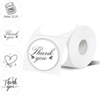 Thermal Label,3 Inch White Round Thermal Printer Sticker,Self-Adhesive Round Direct Thermal Labels,Thermal Stickers for DIY Logo Design,Name Tag (300 Labels/1 Roll)