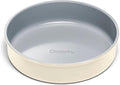 Caraway 9” Circle Pan - Non-Stick Ceramic Coating - Free From Forever Chemicals - Perfect for Birthday Cakes, Tartes, & More - Cream