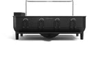 simplehuman Large Capacity Dish Drying Rack with Stainless Steel Frame, 360º Easy Drain Swivel Spout, Utensil & Wine Glass Holder, Anti-Residue Coating, Moisture Control Surface, Matte Black