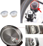 8Qt Silicone Sealing Ring with Steam Release Valve (3-Pack) - Dishwasher Safe Replacement Gasket Fits Select Instant Pot 8Qt Models (Ultra, Viva, Duo Plus, IP-DUO80, IP-LUX80).