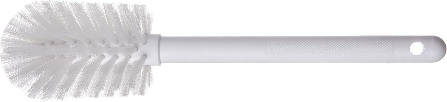 SPARTA 367600TC02 Plastic Household Dish Brush, Dish Brush, Dish Scrub Brush With Lightweight and Break Resistant for Cleaning, 11 Inches, White, 2.5" Width x 2.75" Height (Pack of 6)