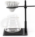 Tyenaza Pour Over Coffee Stand, Aluminum Alloy Pour Over Coffee Station Dripper Stand Adjustable Antislip Coffee Dripper Stand for Home or Office