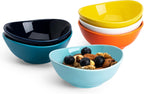 Sweese Porcelain 4oz Bowls Set of 6, Assorted Colors - Durable for Sauce, Dipping, Snack Side Dishes, Microwave Dishwasher Safe