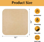 12-inch Air Fryer Parchment Paper Liners - 100 Pcs Non-Stick Unbleached Pre-Cut Squares for Ninja SP101 SP151 SP351 SP201 SP301, Safe & Disposable Air Fryer Sheets
