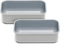 Caraway Non-Stick Ceramic 1 lb Loaf Pan Duo - Naturally Slick Ceramic Coating - Non-Toxic, PTFE & PFOA Free - Perfect for Pound Cakes, Breads, & More - Gray