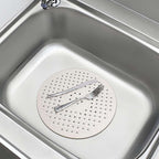 Kitchen Sink Mat, Dish Drying Mat, Sink Protector Mats for Bottom of Kitchen Sink, Fast Draining Sink Mats with Grid, 2 Pack White