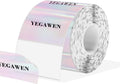 3x2 Inch Transparent Thermal Labels Stickers, Holographic Transparent Pink Direct Thermal Labels, Self-Adhesive Clear Waterproof Stickers for Logo Design- 200 Sheets