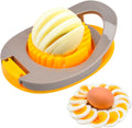 Egg Slicer for Hard Boiled Eggs, Egg Cutter Strawberry Slicer, Heavy Duty Stainless Steel Wire Egg Cutter for Hard Boiled Eggs/Soft Fruits/Butter/Mushroom by Meboltpan (Yellow)
