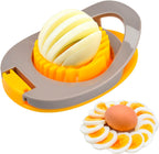 Egg Slicer for Hard Boiled Eggs, Egg Cutter Strawberry Slicer, Heavy Duty Stainless Steel Wire Egg Cutter for Hard Boiled Eggs/Soft Fruits/Butter/Mushroom by Meboltpan (Yellow)