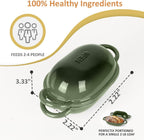Dutch Oven for Bread Baking – Premium Cast Iron Pot with Lid – Perfect for Sourdough, Artisan Loaves & No-Knead Bread – 2 QT / 1.9L (Enameled, Round, Oven & Stovetop Safe), Green